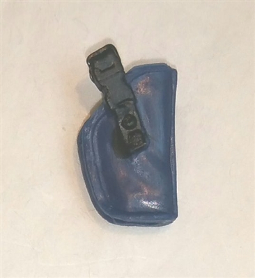 Pistol Holster: Small  Right Handed BLUE Version - 1:18 Scale Modular MTF Accessory for 3-3/4" Action Figures