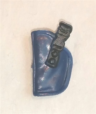 Pistol Holster: Small Left Handed BLUE Version - 1:18 Scale Modular MTF Accessory for 3-3/4" Action Figures