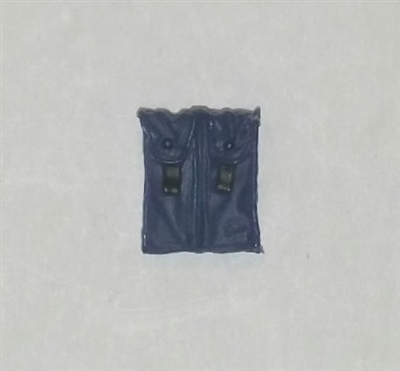 Ammo Pouch: Double Magazine BLUE Version - 1:18 Scale Modular MTF Accessory for 3-3/4" Action Figures