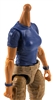 MTF Female Valkyries T-Shirt Torso ONLY (NO WAIST/LEGS): BLUE & BLUE Version with TAN Skin Tone - 1:18 Scale Marauder Task Force Accessory