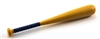 Baseball Bat: Wood color with BLUE handle grip - 1:18 Scale Weapon Accessory for 3 3/4 Inch Action Figures