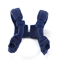 Male Vest: Shoulder Rig BLUE Version - 1:18 Scale Modular MTF Accessory for 3-3/4" Action Figures