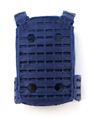 Male Vest: Plate Carrier Type BLUE Version - 1:18 Scale Modular MTF Accessory for 3-3/4" Action Figures