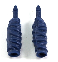 Female Forearms: BLUE Cloth Forearms (NO Armor) - Right AND Left (Pair) - 1:18 Scale MTF Vakyries Accessory for 3-3/4" Action Figures
