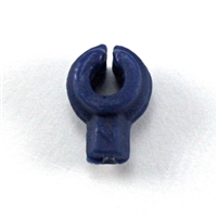 "C-Clip" Universal Modular Mounting Peg: BLUE Version - 1:18 Scale MTF Accessory for 3 3/4 Inch Action Figures