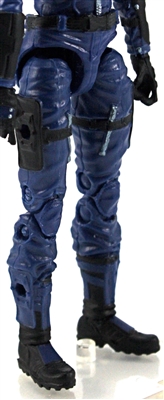 Female Legs WITH Waist: BLUE Legs  - Right AND Left Legs WITH Waist - 1:18 Scale MTF Valkyries Accessory for 3-3/4" Action Figures
