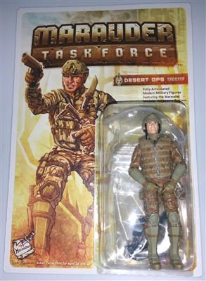 Marauder Task Force "Desert-Ops" 1:18 Scale Action Figure LIMITED EDITION CARDED VERSION