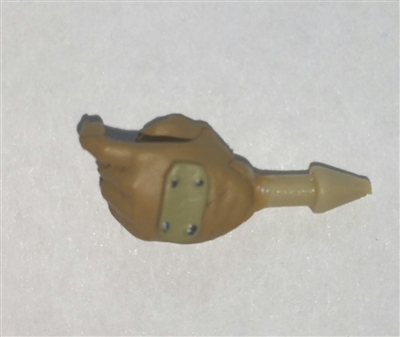 Hand: Left Brown Glove with Tan Armor - 1:18 Scale MTF Accessory for 3-3/4" Action Figures