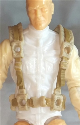 Male Vest: Harness Rig TAN & Tan Version - 1:18 Scale Modular MTF Accessory for 3-3/4" Action Figures