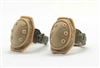 Knee Pads with Strap TAN & TAN Version (PAIR) - 1:18 Scale Modular MTF Accessory for 3-3/4" Action Figures