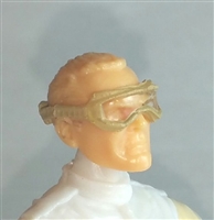 Headgear: Standard Goggles with Strap TAN Version - 1:18 Scale Modular MTF Accessory for 3-3/4" Action Figures
