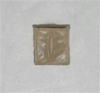 Ammo Pouch: Empty TAN Version - 1:18 Scale Modular MTF Accessory for 3-3/4" Action Figures