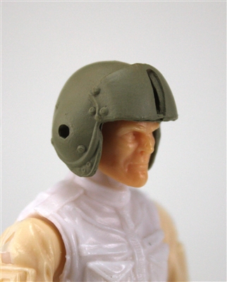 Headgear: Tan Flight Helmet - 1:18 Scale Modular MTF Accessory for 3-3/4" Action Figures