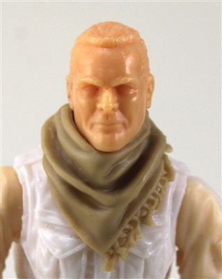 Headgear: Large Neck Scarf "Shemagh" TAN Version - 1:18 Scale Modular MTF Accessory for 3-3/4" Action Figures