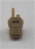 Radio Walkie Talkie: TAN Version - 1:18 Scale MTF Accessory for 3 3/4 Inch Action Figures