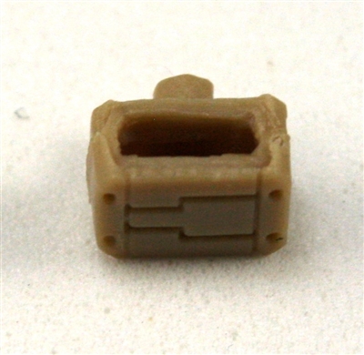 MOUNT for Ammo Belt: TAN Version - 1:18 Scale Modular MTF Accessory for 3-3/4" Action Figures