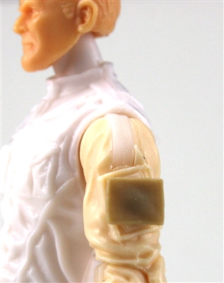 Blank "Smooth" Modular Panel: Tan Version - 1:18 Scale MTF Accessory for 3 3/4 Inch Action Figures