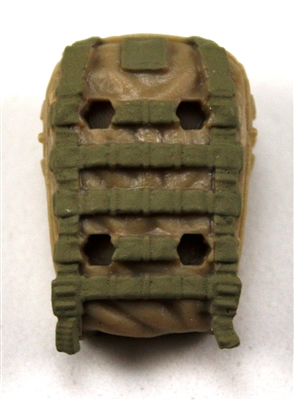 Backpack: Modular Backpack TAN & TAN Version - 1:18 Scale Modular MTF Accessory for 3-3/4" Action Figures