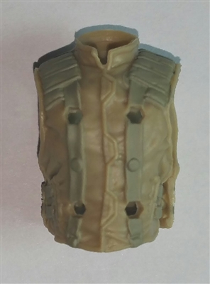 Male Vest: Model 86 Type TAN & TAN Version - 1:18 Scale Modular MTF Accessory for 3-3/4" Action Figures