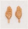 Male Hands: Saluting "Karate" Hands with Light Skin Tone - Right AND Left (Pair) - 1:18 Scale MTF Accessory for 3-3/4" Action Figures