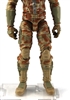Male Legs: Tan Camo Cloth Legs (NO Armor) -  Right AND Left Pair-NO WAIST-LEGS ONLY  - 1:18 Scale MTF Accessory for 3-3/4" Action Figures