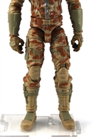 Male Legs: Tan Camo Cloth Legs (NO Armor) -  Right AND Left Pair-NO WAIST-LEGS ONLY  - 1:18 Scale MTF Accessory for 3-3/4" Action Figures