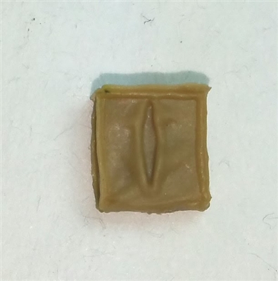 Ammo Pouch: Empty DARK TAN Version - 1:18 Scale Modular MTF Accessory for 3-3/4" Action Figures