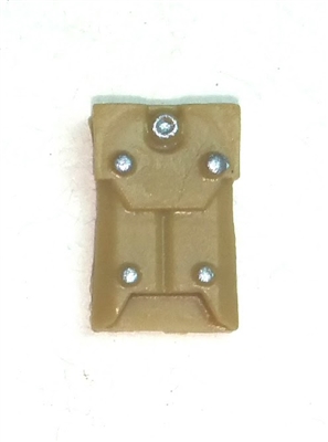 Armor Panel: Large Size DARK TAN Version - 1:18 Scale Modular MTF Accessory for 3-3/4" Action Figures