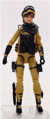 DELUXE MTF Female Valkyries DARK TAN & BLACK "Sierra-Ops" Version - 1:18 Scale Marauder Task Force Action Figure