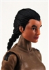 Female Head: "Athena"  Light Skin Tone with Black French Braid - 1:18 Scale MTF Valkyries Accessory for 3-3/4" Action Figures