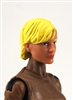 Female Head:  "Athena" Light Skin Tone with Blonde Short Hair - 1:18 Scale MTF Valkyries Accessory for 3-3/4" Action Figures