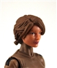 Female Head:  "Athena" Light Skin Tone with Brown Long Hair - 1:18 Scale MTF Valkyries Accessory for 3-3/4" Action Figures