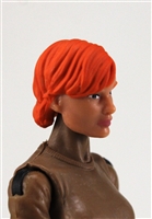Female Head:  "Athena" Light Skin Tone with Red Short Hair - 1:18 Scale MTF Valkyries Accessory for 3-3/4" Action Figures