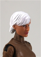 Female Head: "Athena"  Light Skin Tone with White Short Hair - 1:18 Scale MTF Valkyries Accessory for 3-3/4" Action Figures