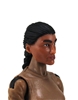 Female Head: "Hera" Tan Skin Tone with Black French Braid - 1:18 Scale MTF Valkyries Accessory for 3-3/4" Action Figures