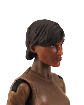 Female Head: "Hera" Tan Skin Tone with Brown Short Hair - 1:18 Scale MTF Valkyries Accessory for 3-3/4" Action Figures