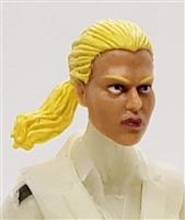 Female Head: "Talia"  Light Skin Tone with Blonde Hair & Pony Tail - 1:18 Scale MTF Valkyries Accessory for 3-3/4" Action Figures