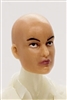 Female Head: "Grace"  Light Skin Tone with Bald Head - 1:18 Scale MTF Valkyries Accessory for 3-3/4" Action Figures