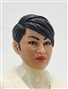 Female Head: "KATHY-JO" LIGHT-TAN (ASIAN) Skin Tone with BLACK Hair - 1:18 Scale MTF Valkyries Accessory for 3-3/4" Action Figures