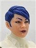 Female Head: "KATHY-JO" LIGHT Skin Tone with PURPLE Hair - 1:18 Scale MTF Valkyries Accessory for 3-3/4" Action Figures