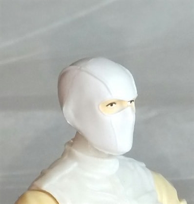 Male Head: Balaclava Mask WHITE Version - 1:18 Scale MTF Accessory for 3-3/4" Action Figures