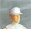Headgear: Fatigue Cap WHITE Version - 1:18 Scale Modular MTF Accessory for 3-3/4" Action Figures