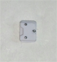 Armor Panel: Small Size WHITE Version - 1:18 Scale Modular MTF Accessory for 3-3/4" Action Figures
