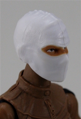 Female Head: Balaclava Mask WHITE Version - 1:18 Scale MTF Valkyries Accessory for 3-3/4" Action Figures