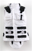 Female Vest: High Collar Type White Version - 1:18 Scale Modular MTF Valkyries Accessory for 3-3/4" Action Figures