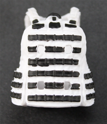 Female Vest: Utility Type White Version - 1:18 Scale Modular MTF Valkyries Accessory for 3-3/4" Action Figures