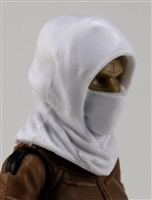 Headgear: Hood WHITE Version - 1:18 Scale Modular MTF Accessory for 3-3/4" Action Figures