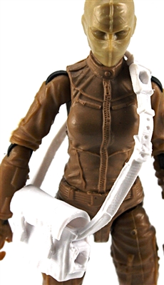 Satchel Case with Strap: WHITE Version - 1:18 Scale Modular MTF Accessory for 3-3/4" Action Figures