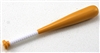 Baseball Bat: Wood color with WHITE handle grip - 1:18 Scale Weapon Accessory for 3 3/4 Inch Action Figures