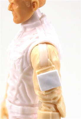 Blank "Smooth" Modular Panel: White Version - 1:18 Scale MTF Accessory for 3 3/4 Inch Action Figures